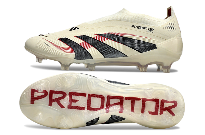 BOTA DE FUTBOL ADIDAS PREDATOR TONGUE FG ELITE - BEIGE