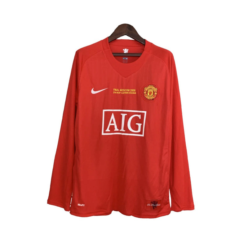 MANCHESTER UNITED I FINAL CHAMPIONS LEAGUE MANGA LARGA 2008 HOMBRE