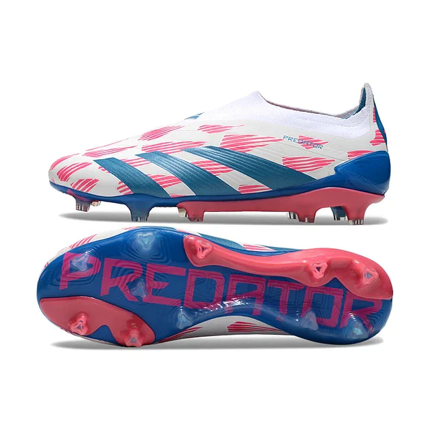 BOTA DE FUTBOL ADIDAS PREDATOR TONGUE FG ELITE - AZUL/ROSA
