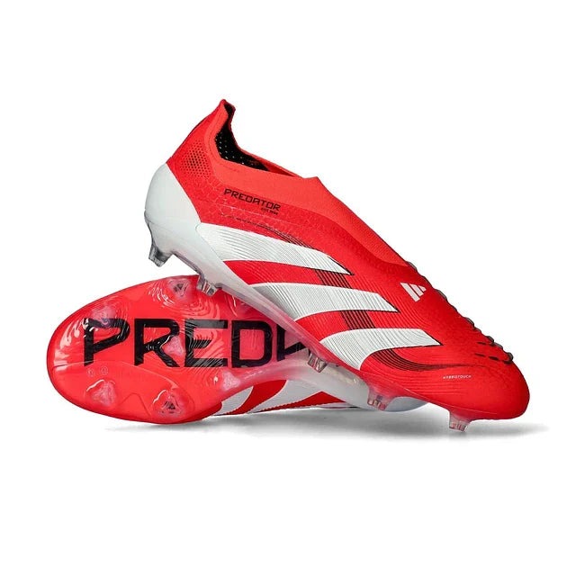 BOTA DE FUTBOL ADIDAS PREDATOR TONGUE FG ELITE - ROJO/BLANCO