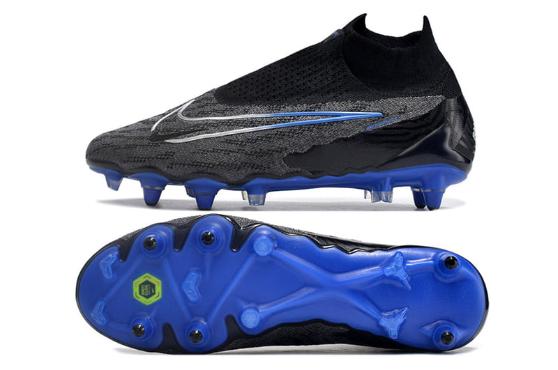 BOTA DE FUTBOL NIKE PHANTOM GX ELITE SG - NEGRO/AZUL